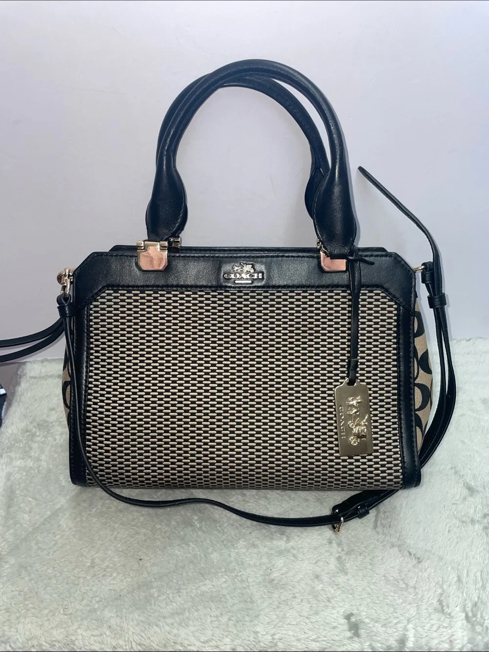 Coach ‘Madison Lexington’ Jacquard Satchel